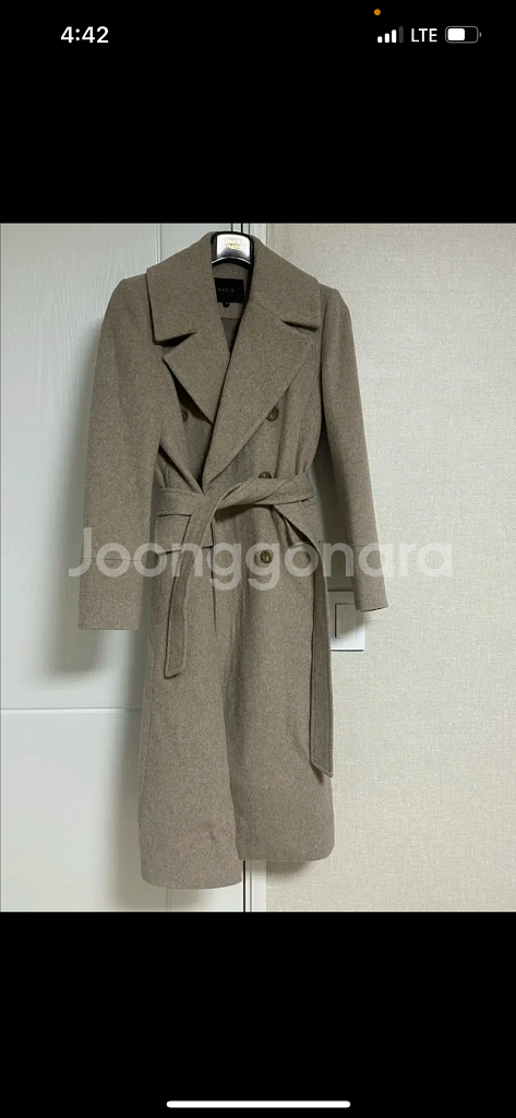 하시에 Hacie 더블브레스티드 코트 정가 245000--2