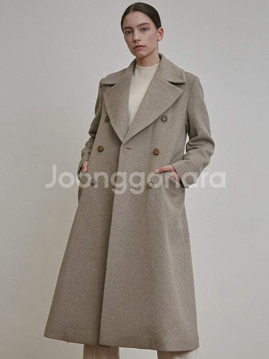 하시에 Hacie 더블브레스티드 코트 정가 245000--1