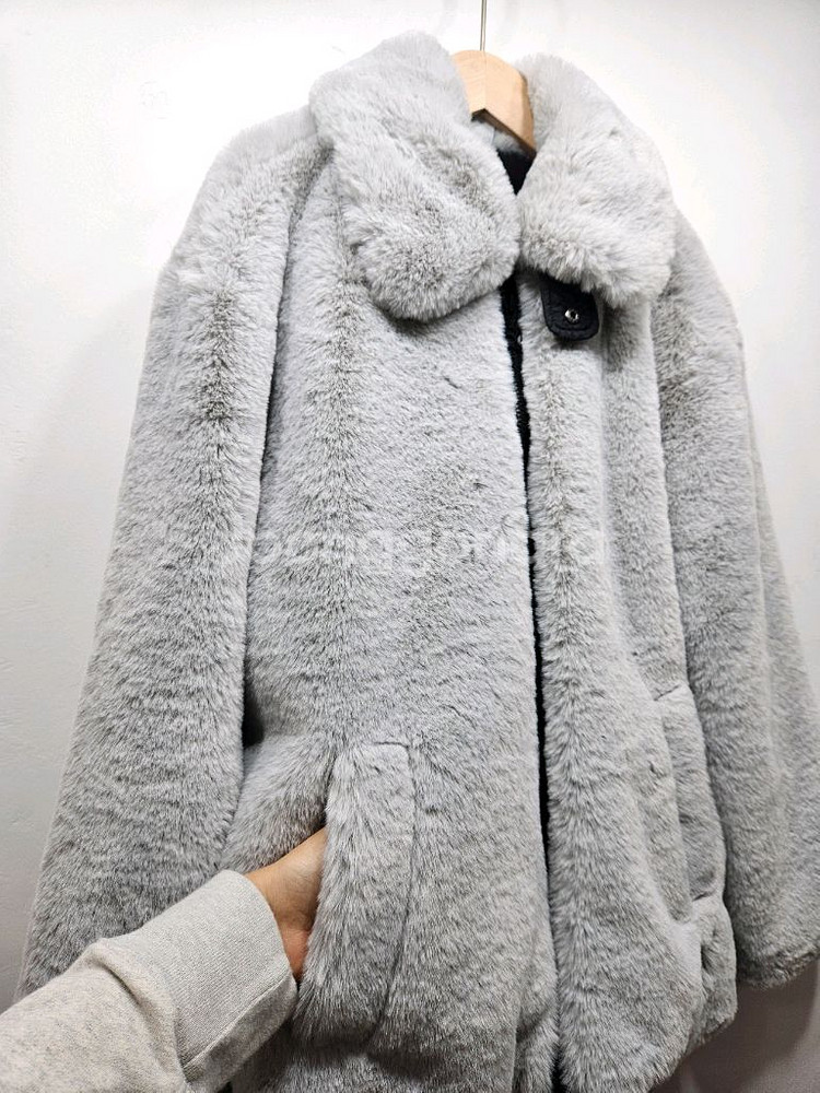 푸마 에코 밍크퍼 자켓 M--3