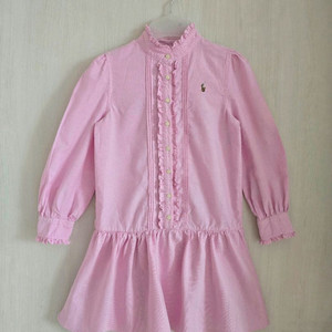 폴로랄프로렌키즈 옥스포드 드레스 여아 긴팔원피스 6사이즈