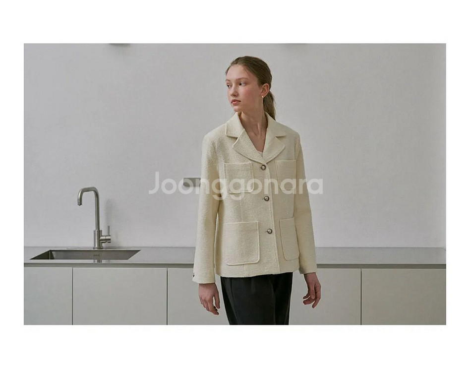 유라고 트위드 자켓 Belle tweed jacket--1