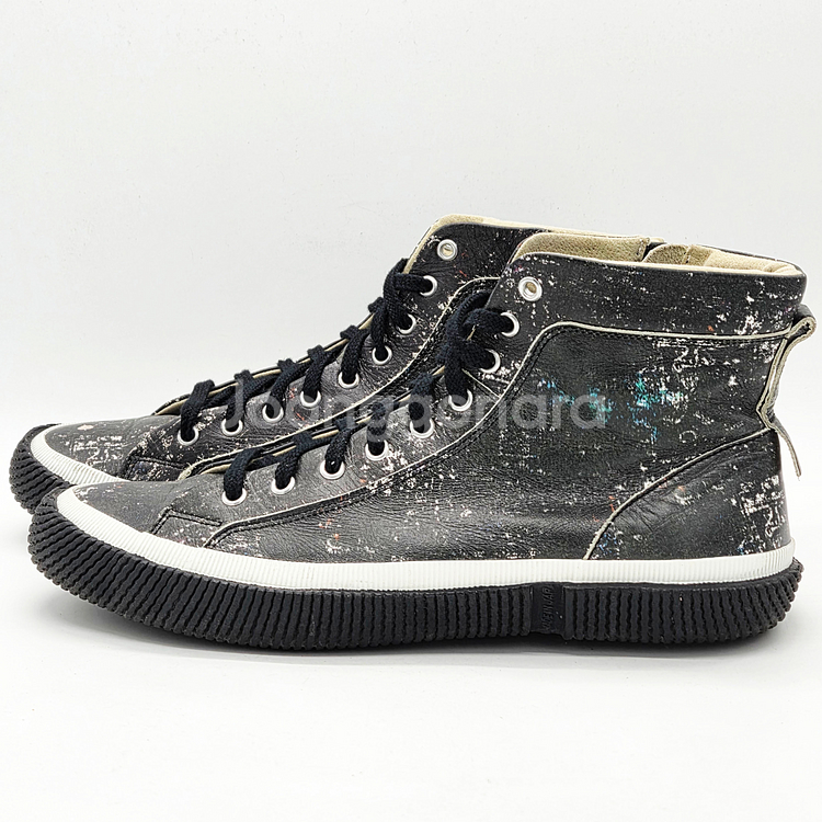 Ground Y by 요지야마모토 레더 하이탑 스니커즈 (LL)--0