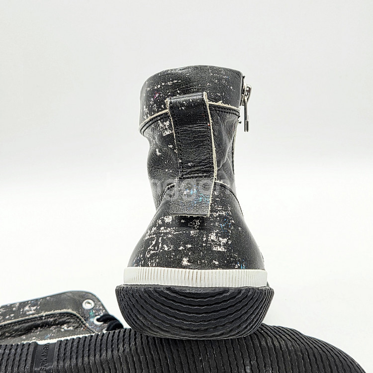 Ground Y by 요지야마모토 레더 하이탑 스니커즈 (LL)--1