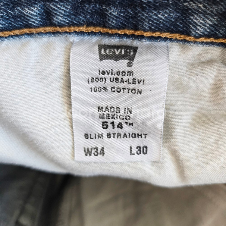 리바이스 청바지 일자 데님 사이즈33 R2872--4