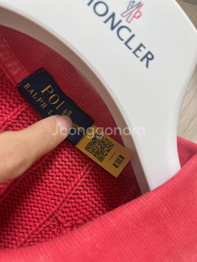 (한정판)폴로 랄프로렌 여성 카라 케이블 반팔 니트 스웨터--5