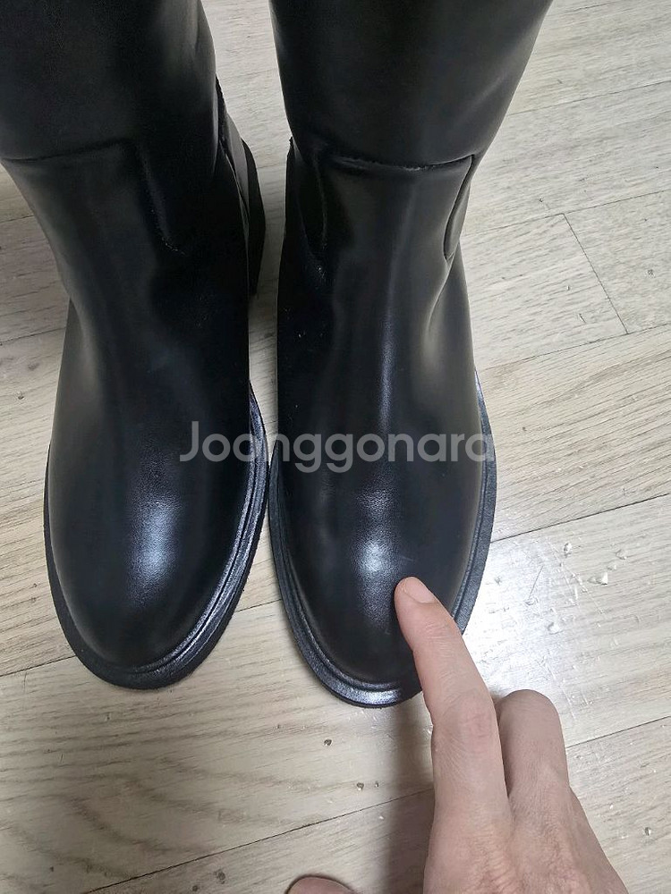 타임 레더 롱부츠--6