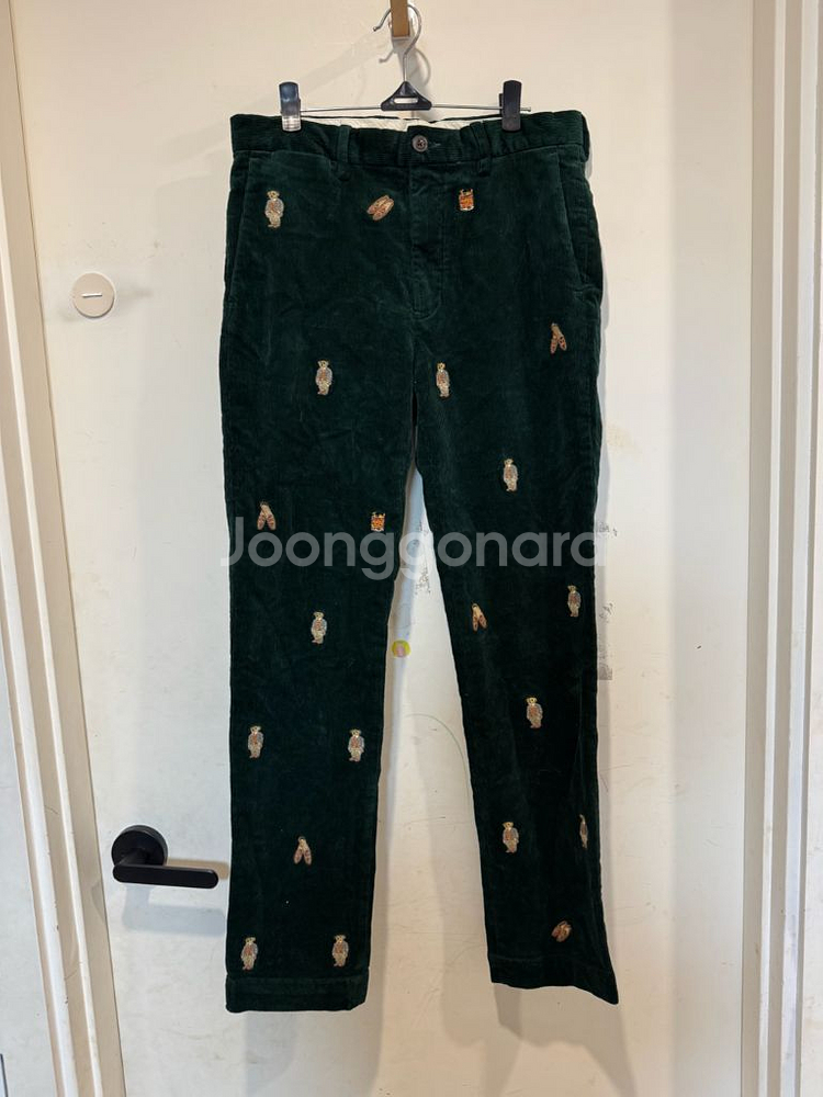 폴로랄프로렌 스트레치 슬림핏 폴로 베어 코듀로이 팬츠--2