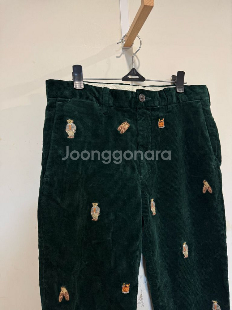 폴로랄프로렌 스트레치 슬림핏 폴로 베어 코듀로이 팬츠--4
