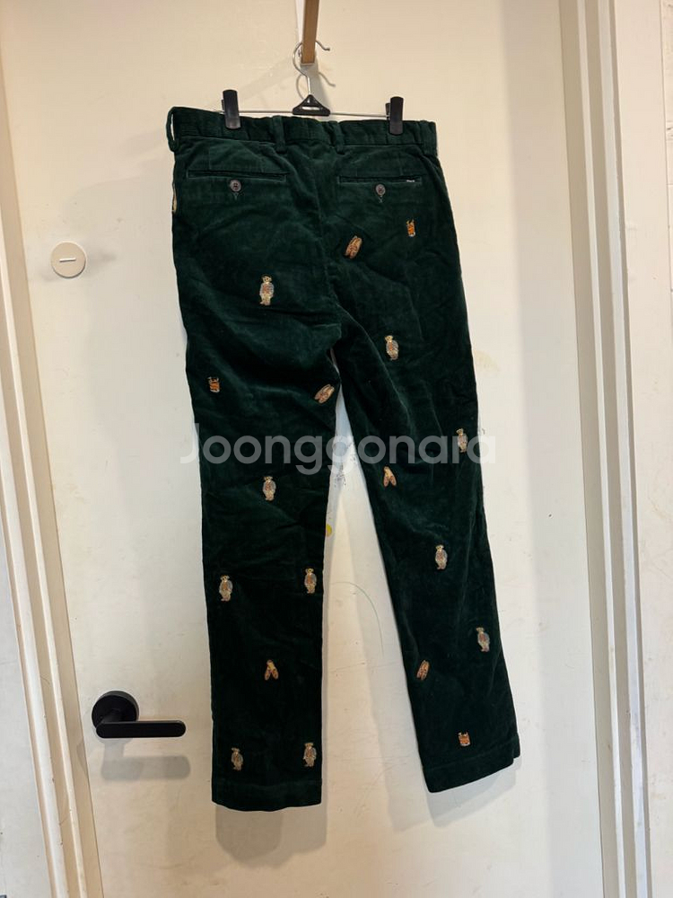 폴로랄프로렌 스트레치 슬림핏 폴로 베어 코듀로이 팬츠--3