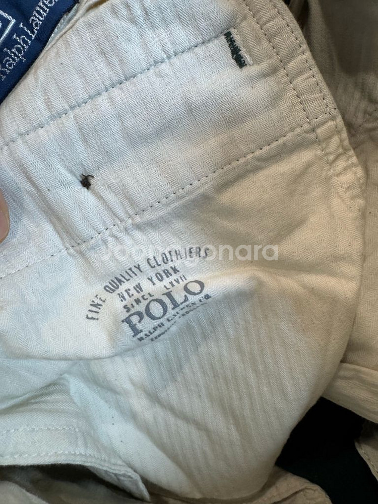 폴로랄프로렌 스트레치 슬림핏 폴로 베어 코듀로이 팬츠--8