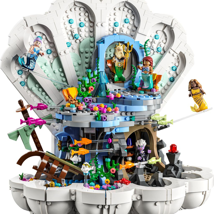 인어공주 조개 궁전 호환 레고 43225--0
