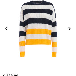 폴로 랄프로렌 스트라이프 린넨 여성 니트 크루넥 스웨터