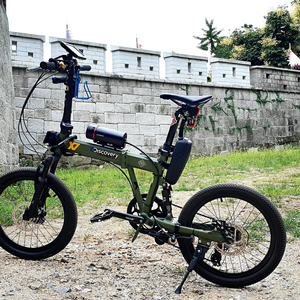 투엑스바이크 외장형 전기자전거 모터킷 풀샥미니벨로 팝니다.