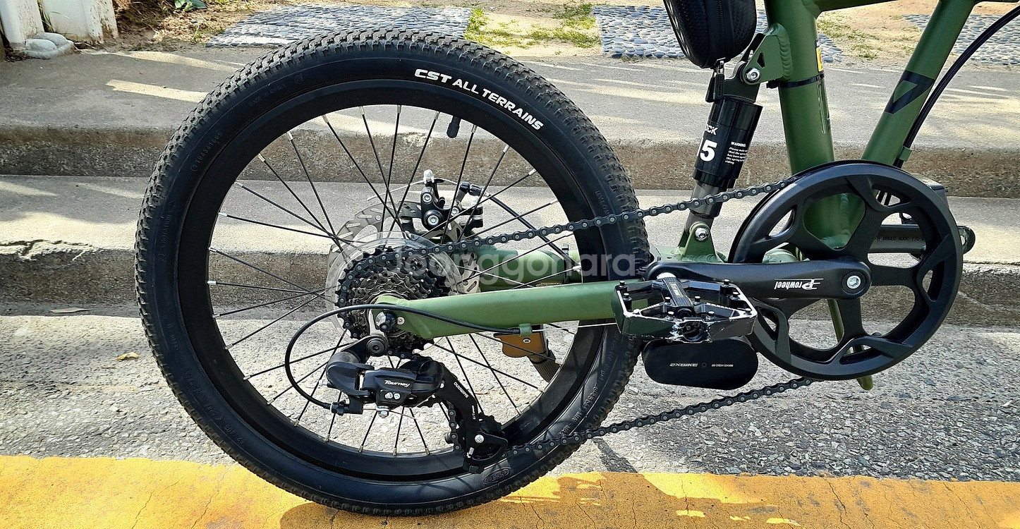 투엑스바이크 외장형 전기자전거 모터킷 풀샥미니벨로 팝니다.--4