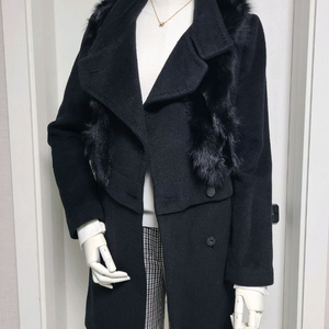 블루페페 리얼 폭스퍼 울코트(베스트세트) 55