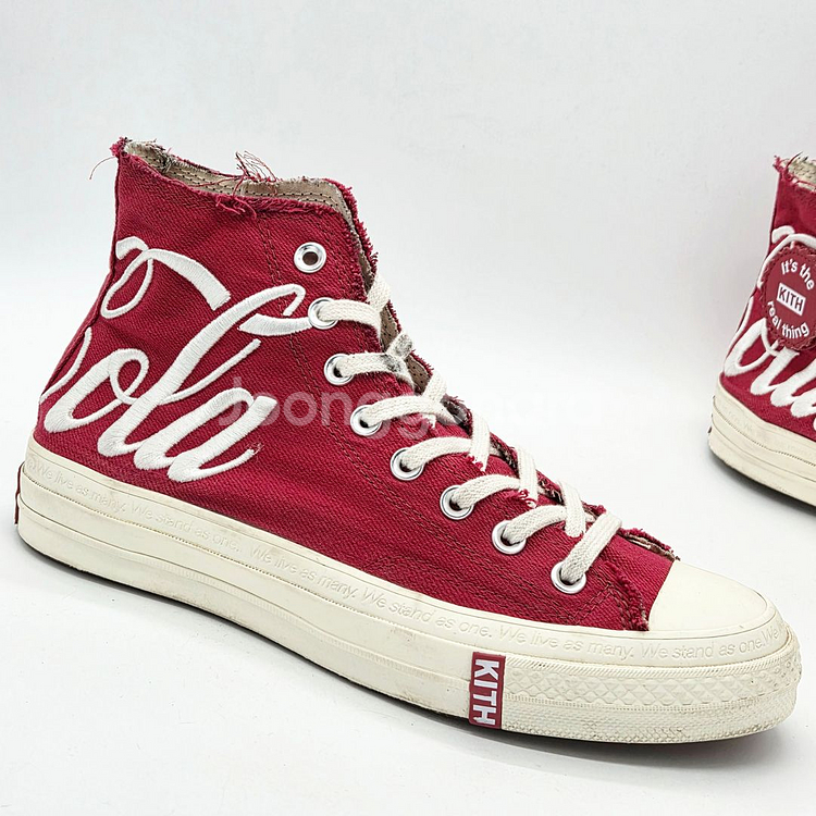 컨버스 x 키스 x 코카콜라 척 70 하이 레드 (265)--5