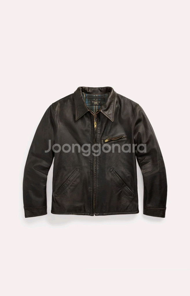 더블알엘 뉴스보이 레더자켓 XL RRL--0
