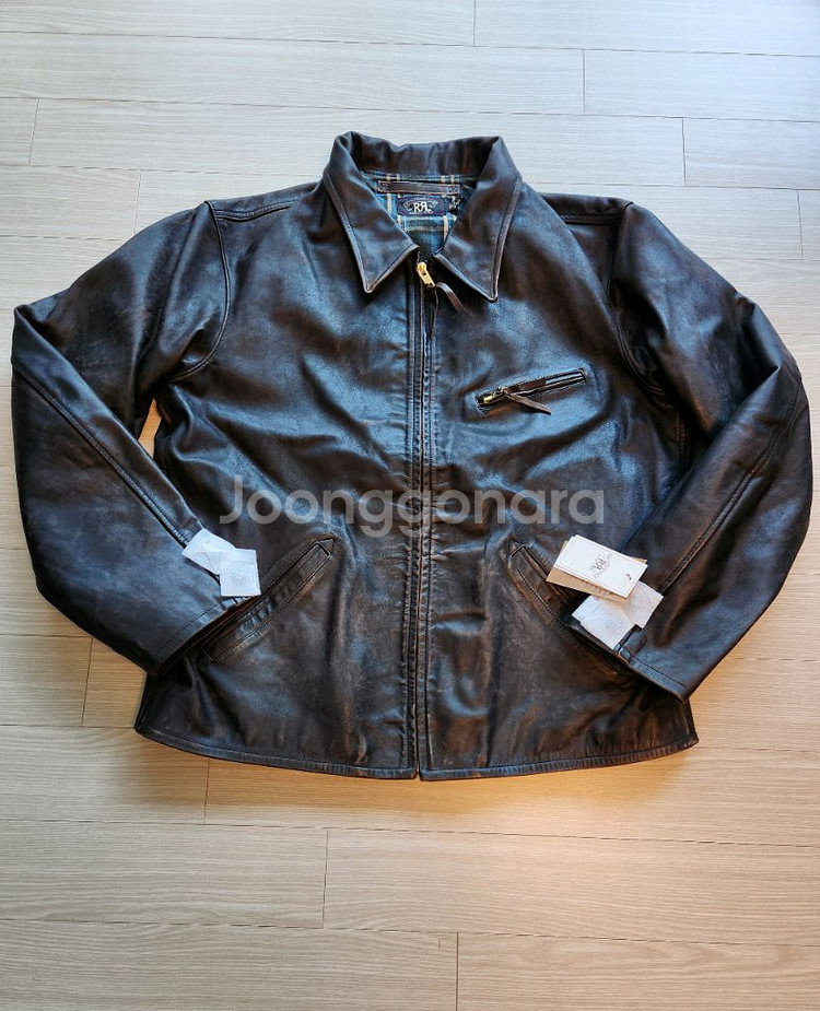 더블알엘 뉴스보이 레더자켓 XL RRL--1