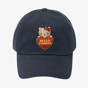 파르벵 x 태닝 헬로 키티 헬로 썸머 볼캡 네이비
