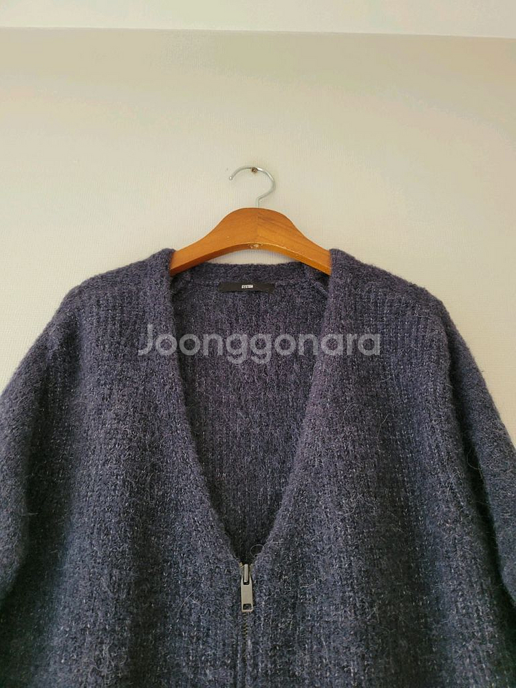 한섬시스템 알파카.모혼방 가디건--1
