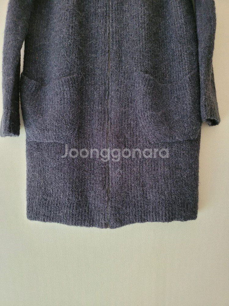 한섬시스템 알파카.모혼방 가디건--2