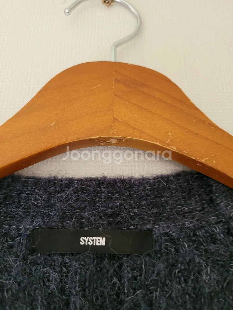 한섬시스템 알파카.모혼방 가디건--3