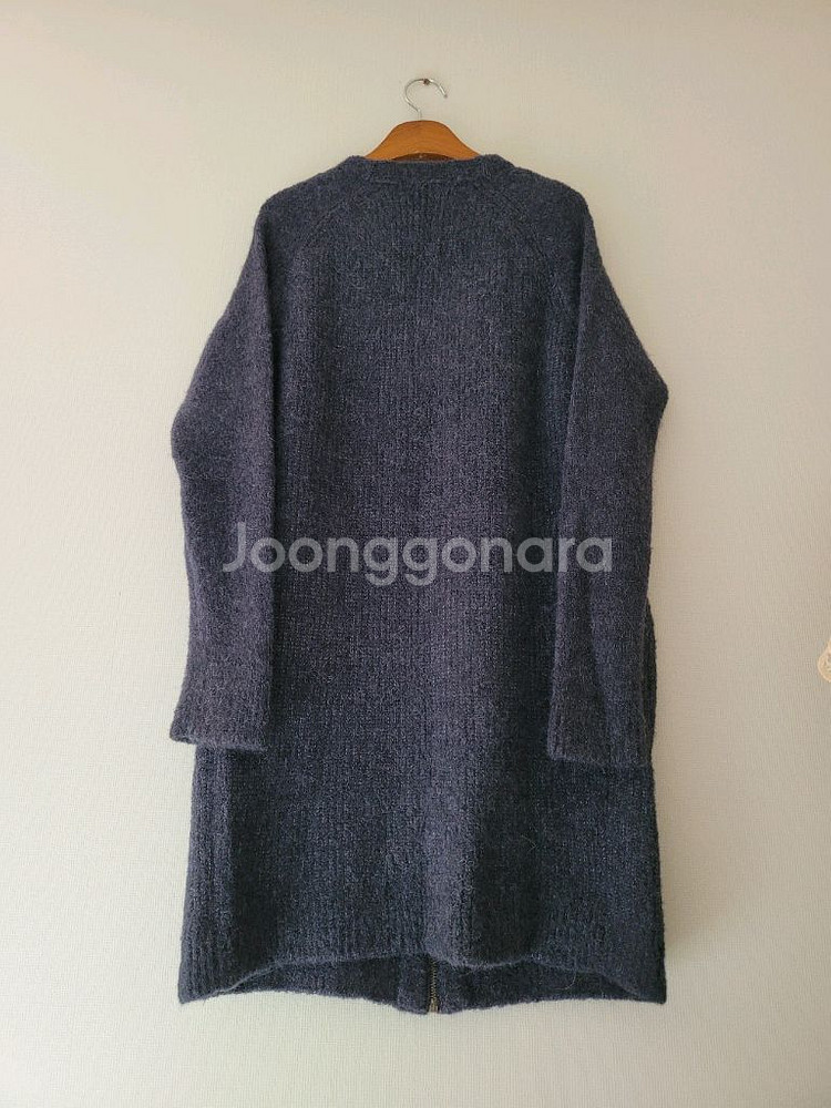 한섬시스템 알파카.모혼방 가디건--4