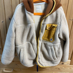 빈폴키즈 베이지 보아 베이직 후드 집업 점퍼 (130)(택비포함)