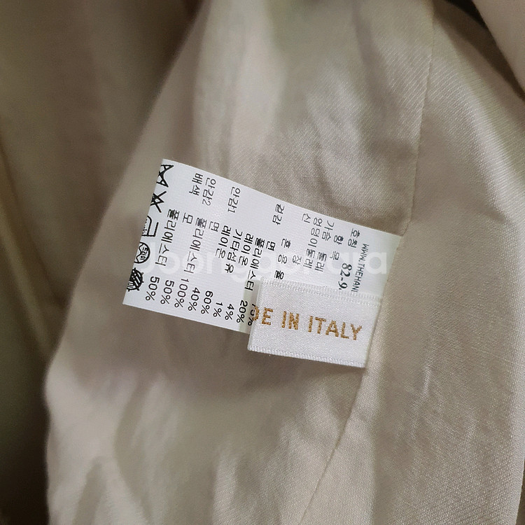 한섬시스템 이태리패브릭 루즈핏 트위드자켓--4