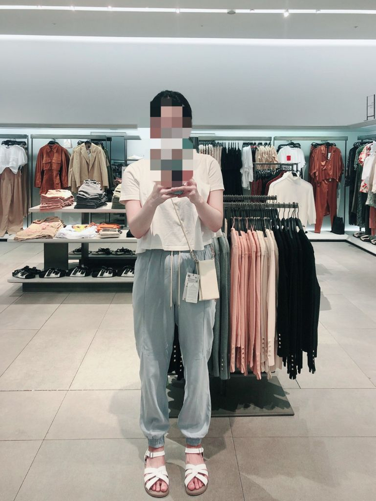 자라 나일론 조거팬츠 카키, 하늘색 각각 15,000원--2