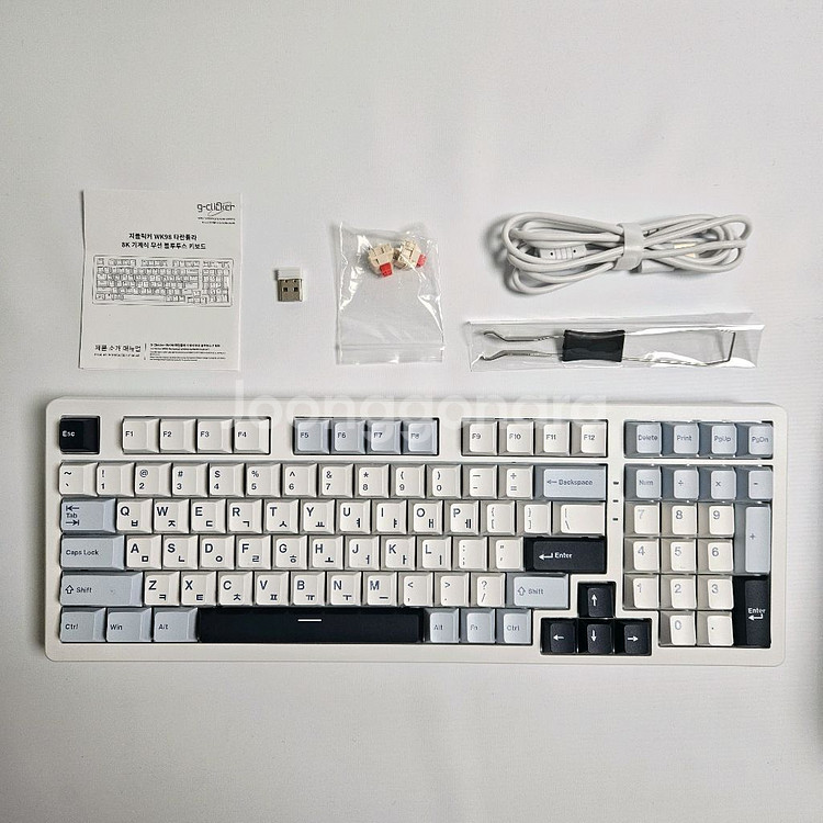 지클릭커 제주WK98 8K 풀윤활 무선 블루투스 기계식 키보드--0