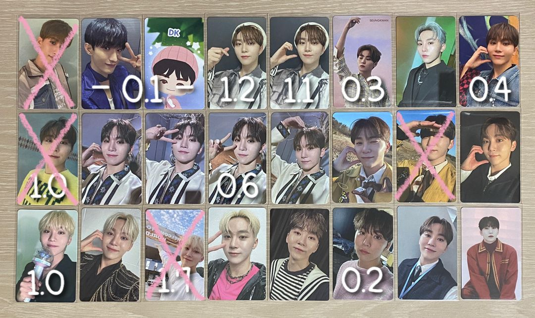 세븐틴 SVT 포카 대량 일괄 양도 판매 이미지