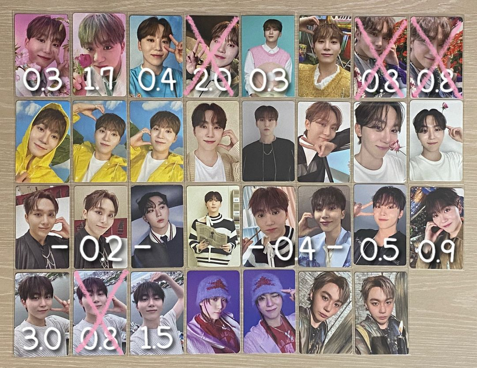 세븐틴 SVT 포카 대량 일괄 양도 판매 이미지