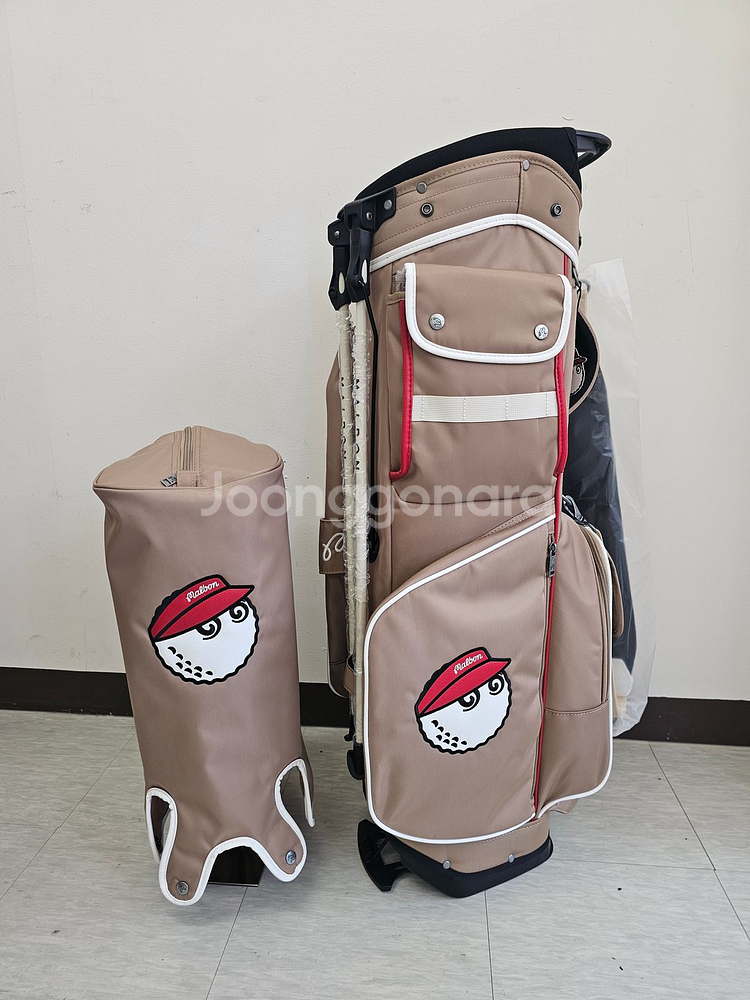 말본 골프 멀티포켓 경량 스탠드백 베이지 새상품--2