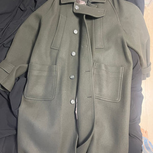 언더마이카 리전.02 발마칸 오버사이즈 울 코트 카키