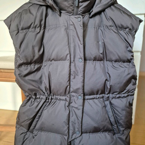 핑 브랜드 후드 패딩 조끼