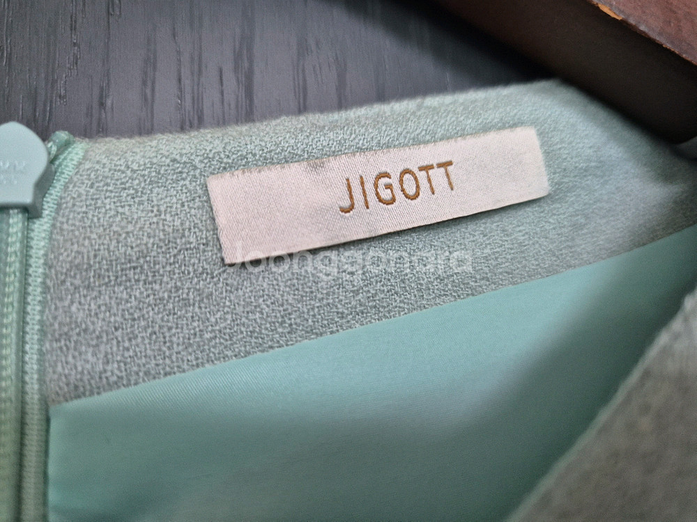 지고트 민트 레이스 원피스--1