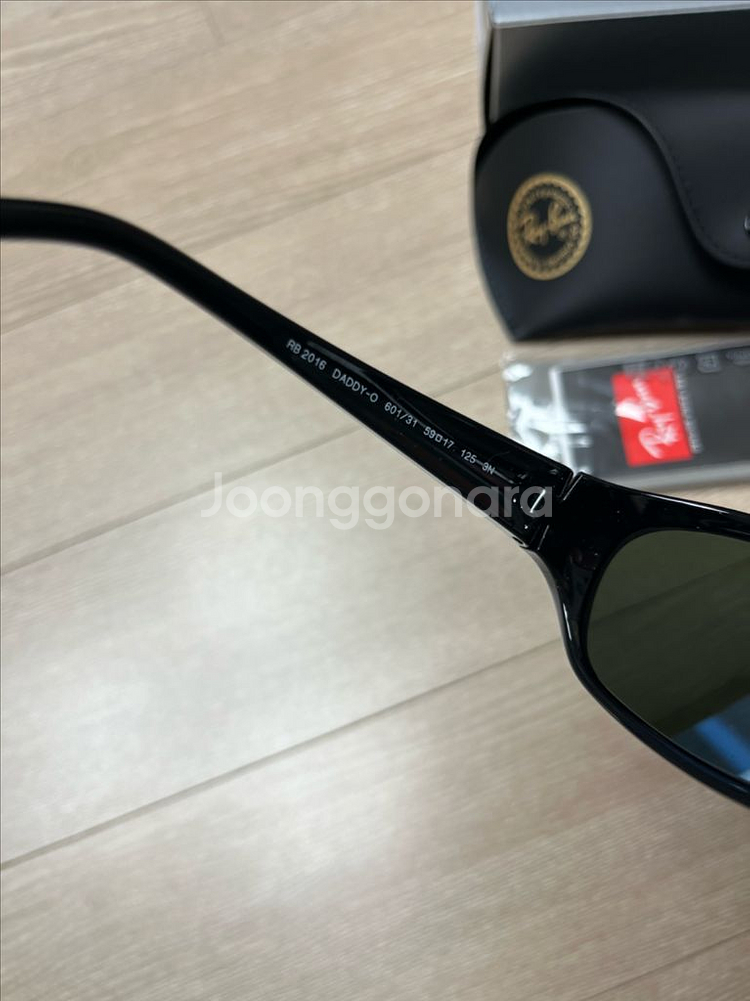 정품 레이벤 대디오 선글라스 새제품 RB2016--4
