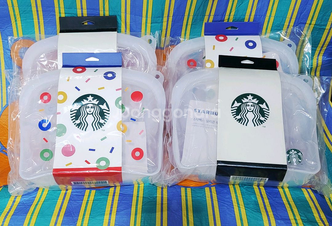 스타벅스 실리콘 푸드백 세트-그로서리 베이직 세트--0