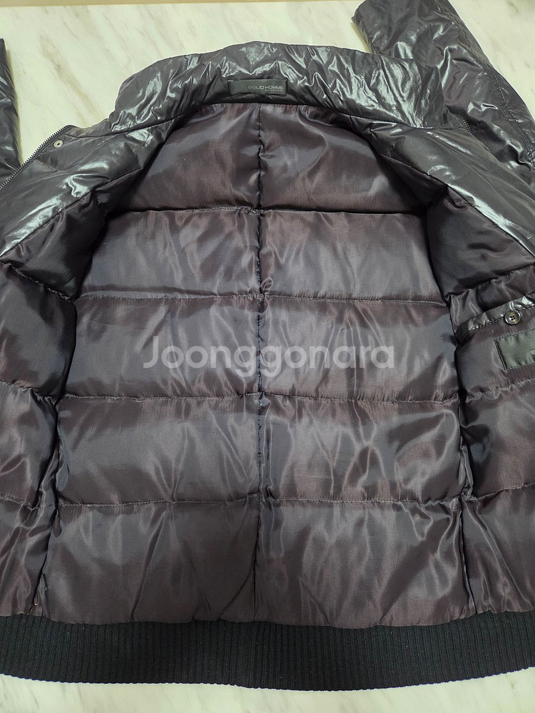 솔리드옴므 유광 지퍼디테일 다운패딩--8