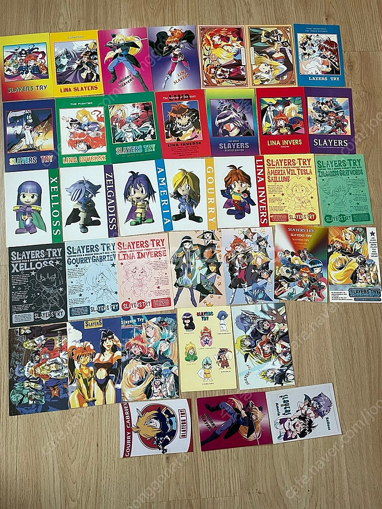 [무배]슬레이어즈 마법소녀 리나 엽서카드 72장 팜--2