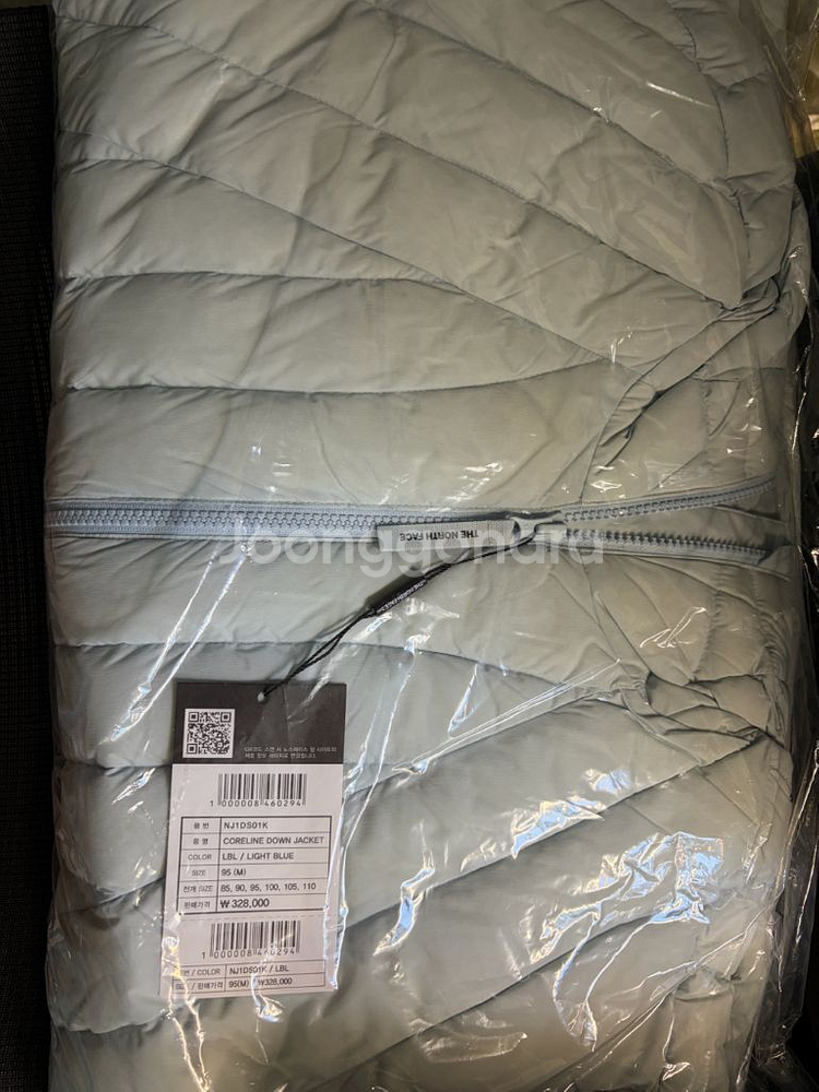 노스페이스 코어라인 다운자켓 라이트블루 m--0
