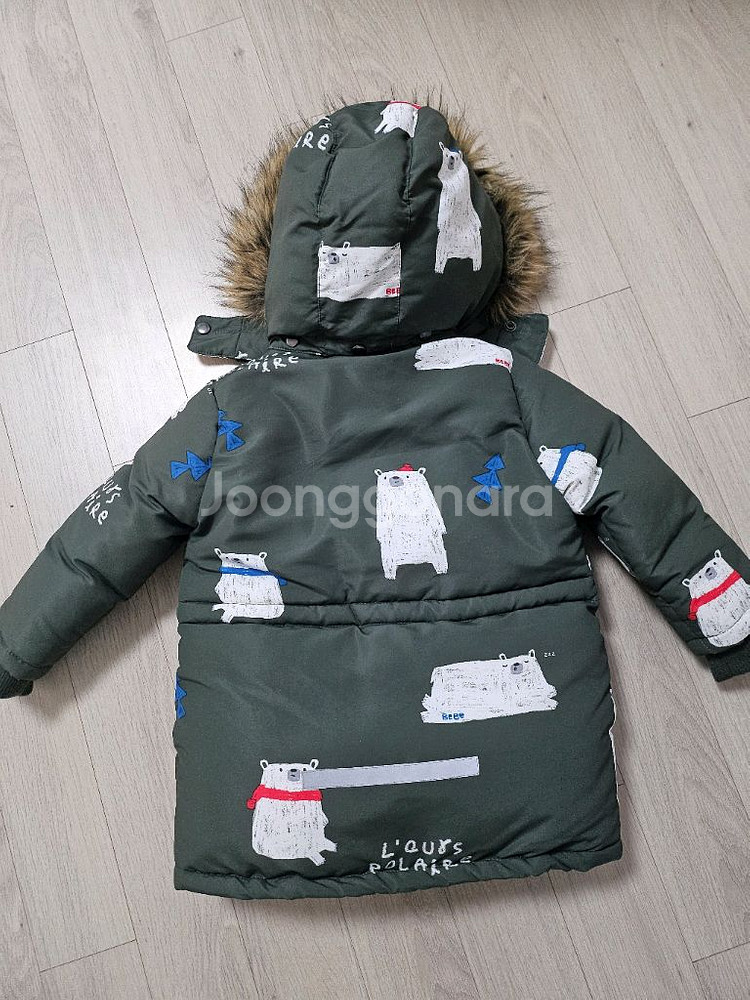 베베테일러 북극곰 유아 패딩110--1