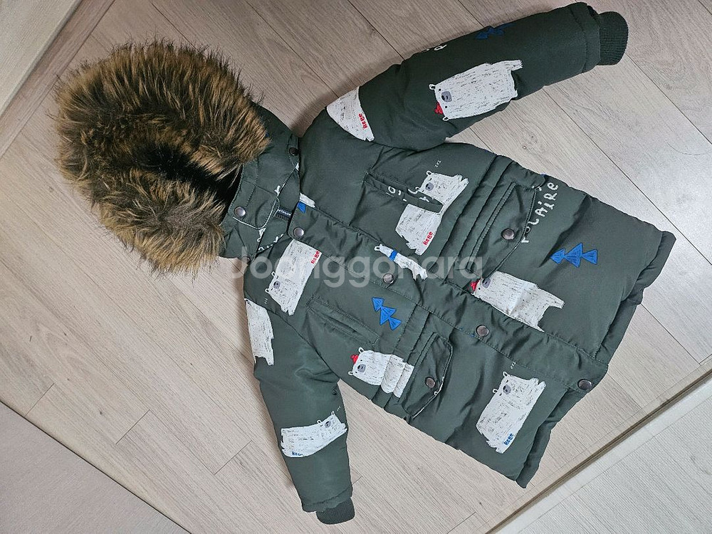 베베테일러 북극곰 유아 패딩110--0