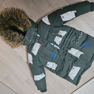 베베테일러 북극곰 유아 패딩110