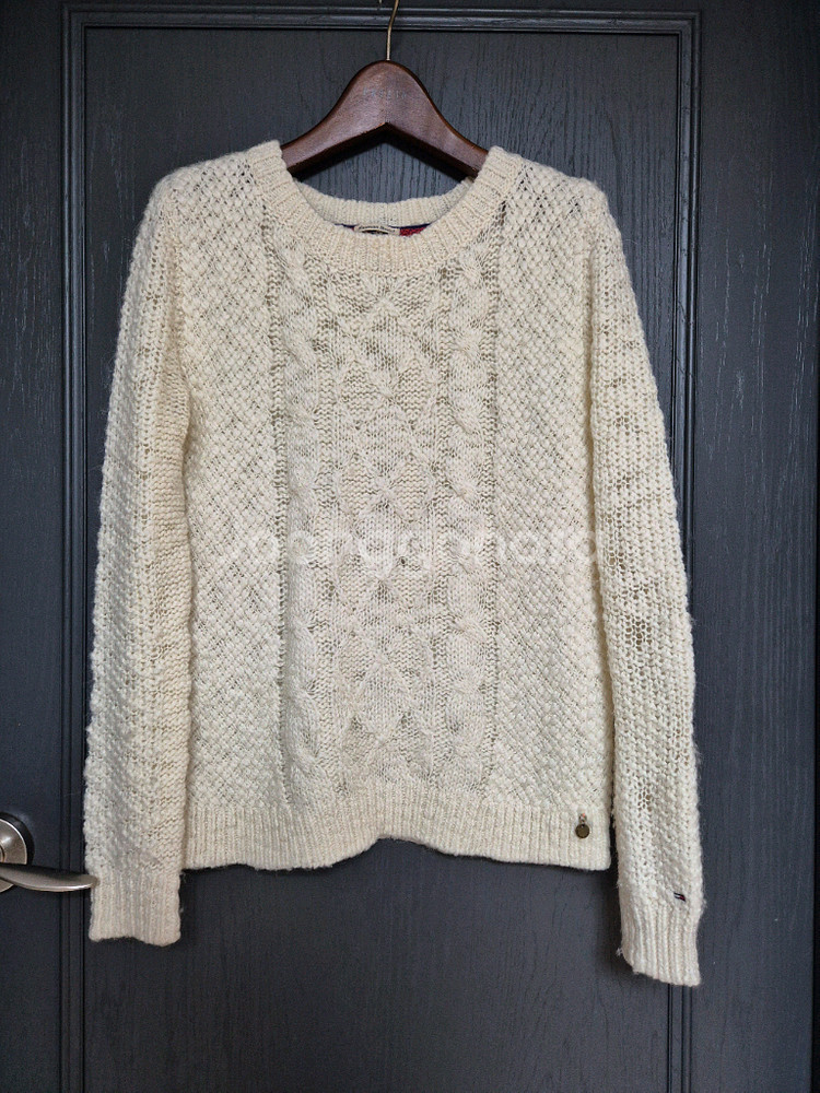 타미힐피거 케이블 니트 스웨터--0