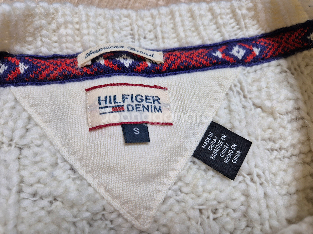 타미힐피거 케이블 니트 스웨터--3