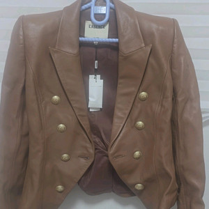 (미착용) 라젠스 여성 가죽자켓 (사이즈 4)