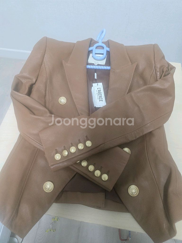 (미착용) 라젠스 여성 가죽자켓 (사이즈 4)--2