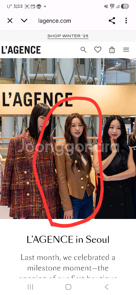 (미착용) 라젠스 여성 가죽자켓 (사이즈 4)--8